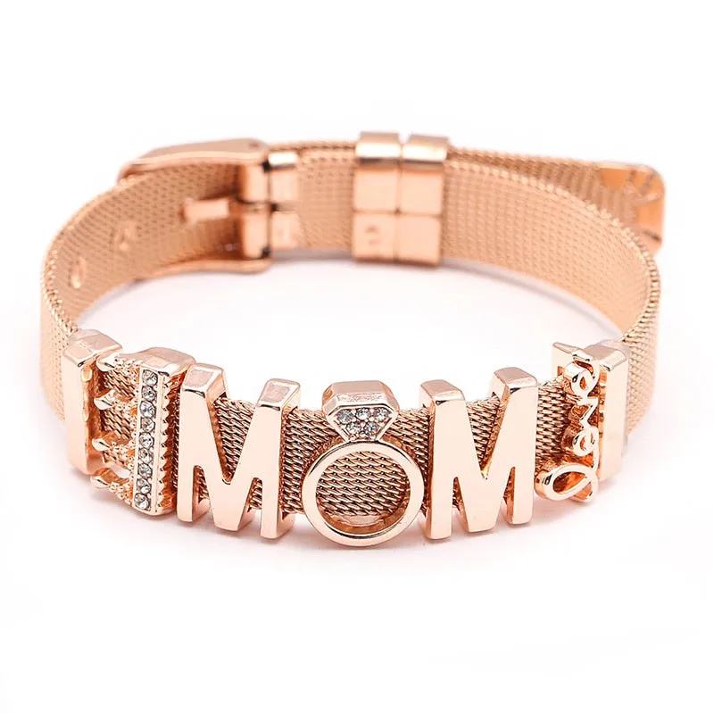 Stainless Steel Charm Lover Bracelet