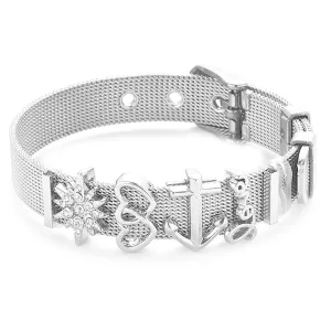 Stainless Steel Charm Lover Bracelet