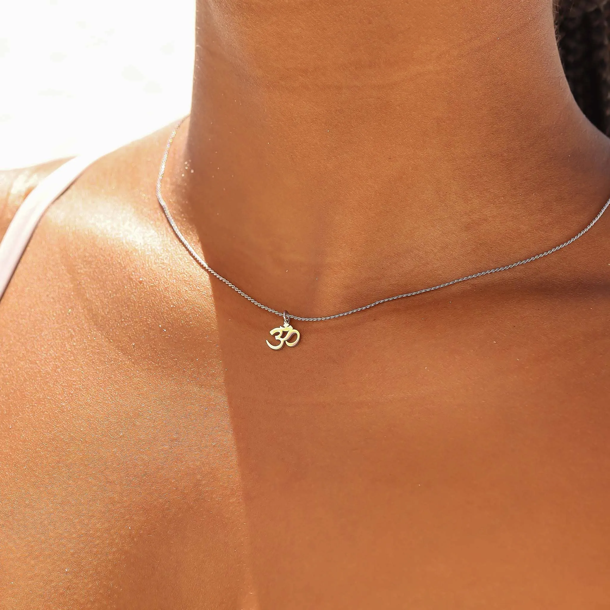 Stainless Steel Om Charm