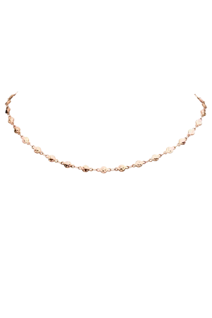 Star Circle Choker Rose Gold