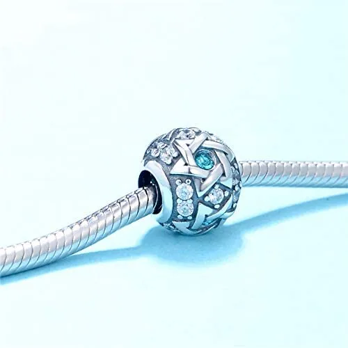 Star of David Ball Bead Charm
