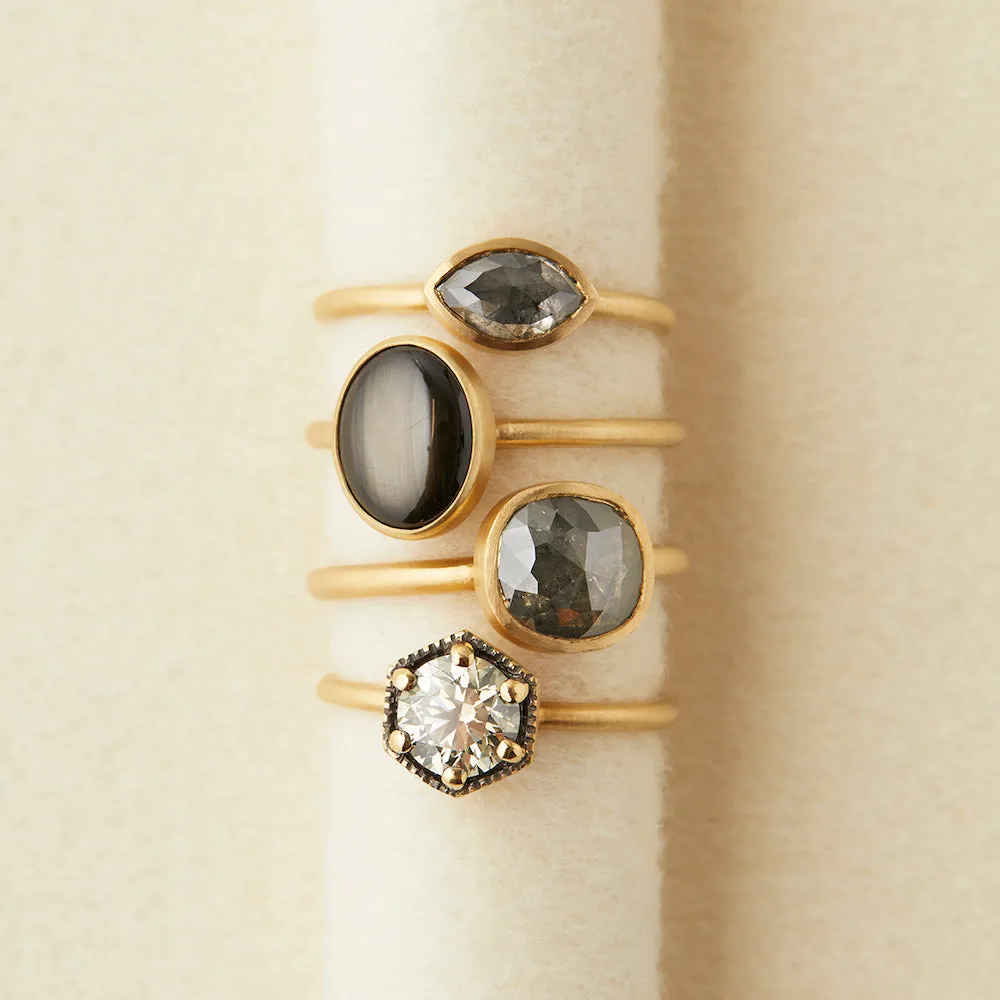 Star Sapphire Glacé Ring | R12001SSBK