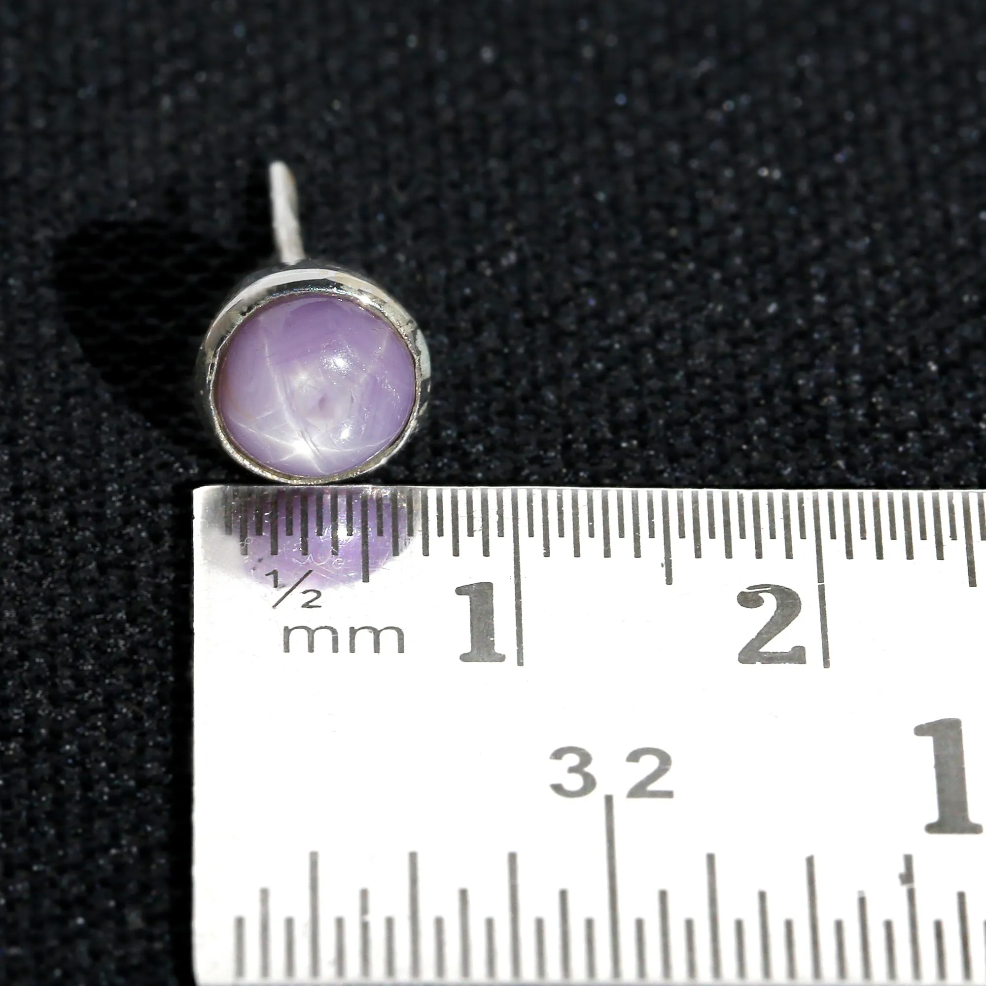STAR SAPPHIRE STUDS 4.5 CT