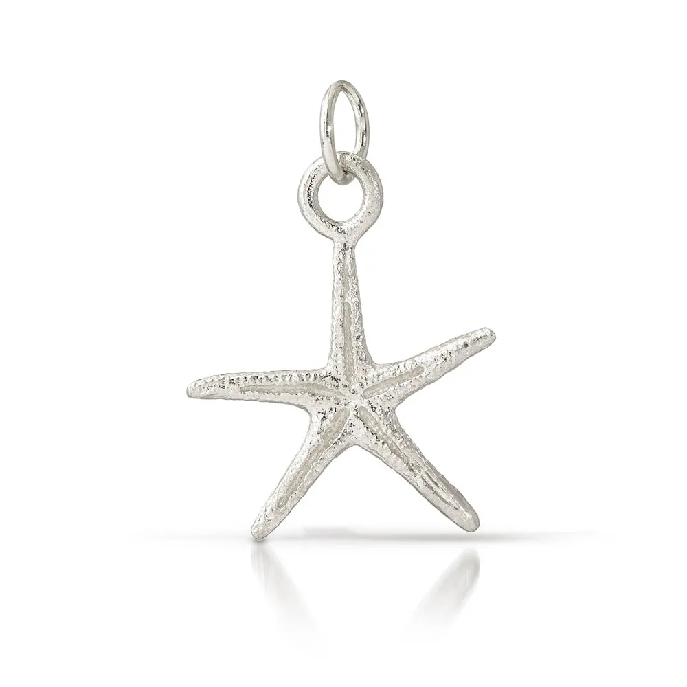 Starfish Charm in Silver