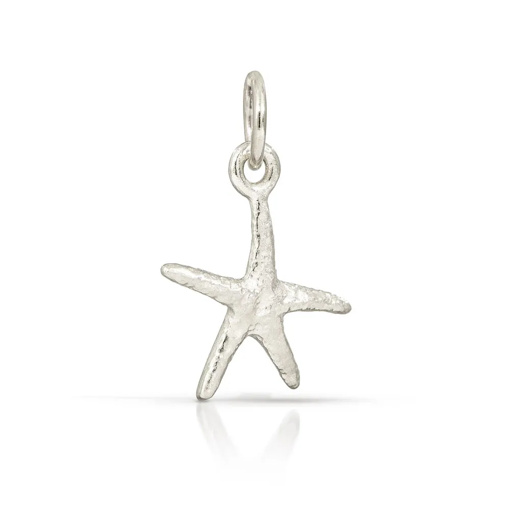 Starfish Charm in Silver