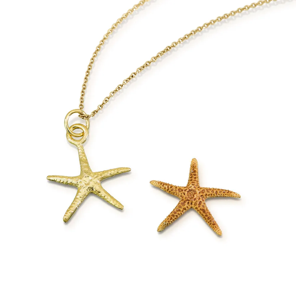 Starfish Charm in Silver