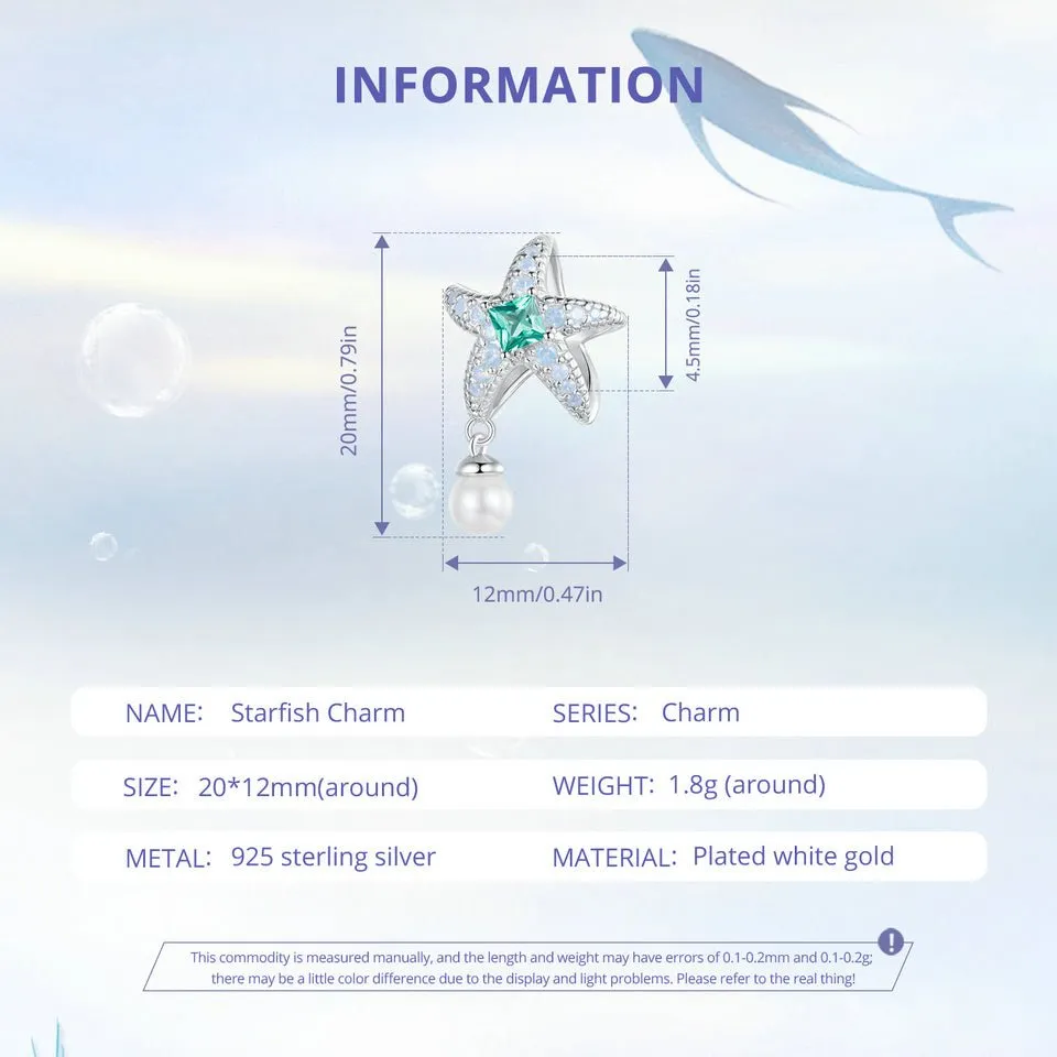 Starfish Pearl Charm
