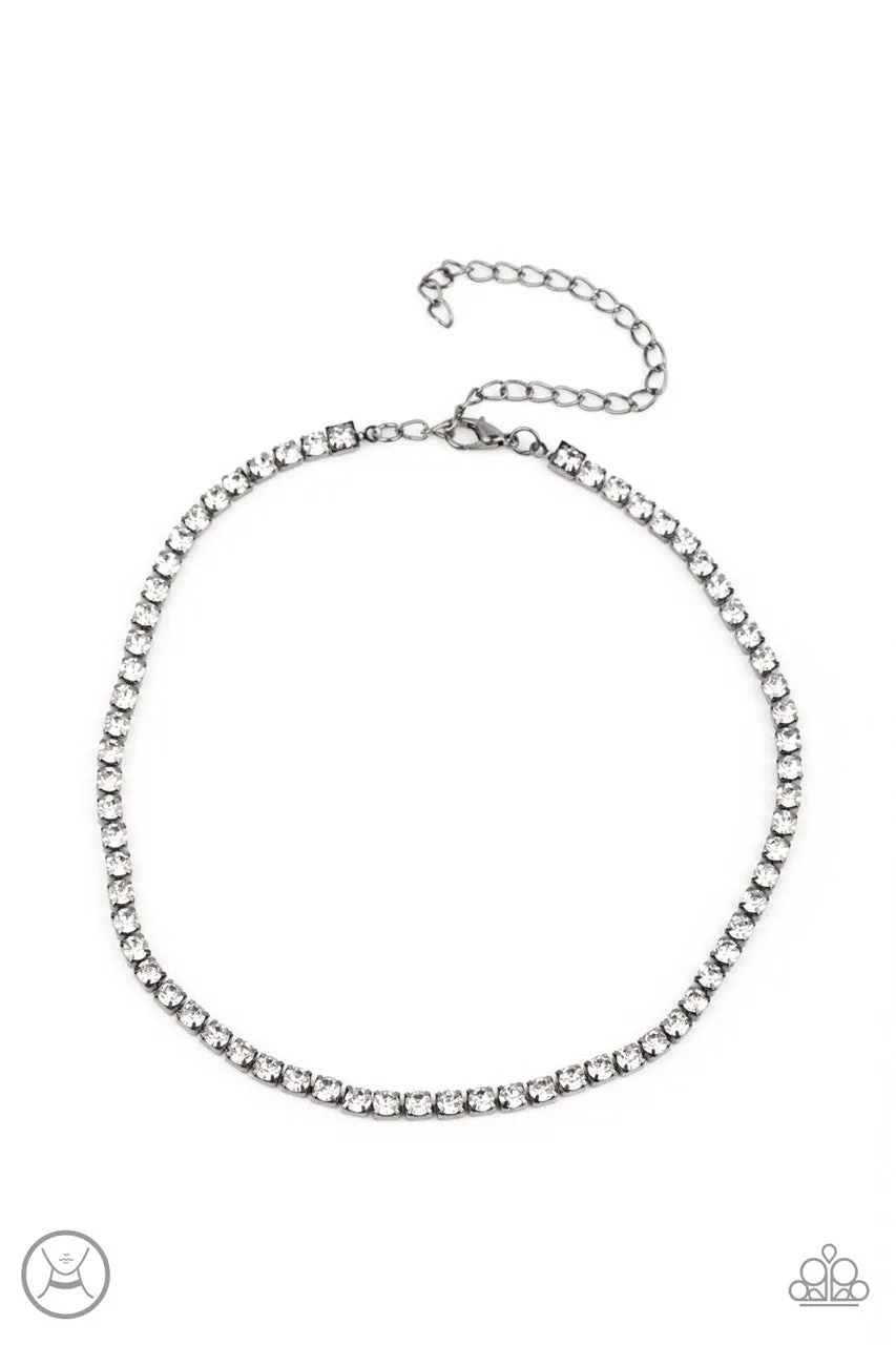 Starlight Radiance Black Paparazzi Choker Necklace