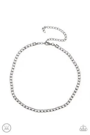 Starlight Radiance Black Paparazzi Choker Necklace