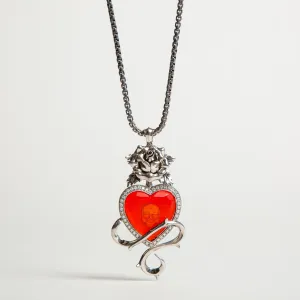 STEPHEN WEBSTER | GARNET DIAMOND HEART PENDANT