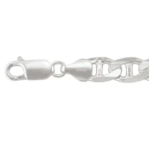 Sterling Silver (7mm) Marine Link Bracelet 8.5"