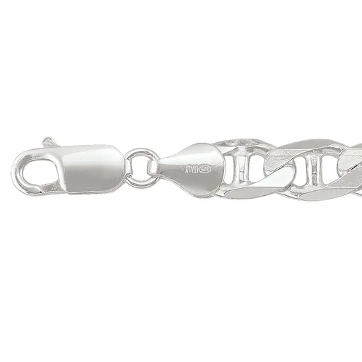 Sterling Silver (7mm) Marine Link Bracelet 8.5"