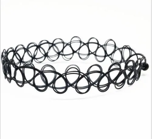 Stretch "Tattoo" Choker Necklace - Multiple Colors