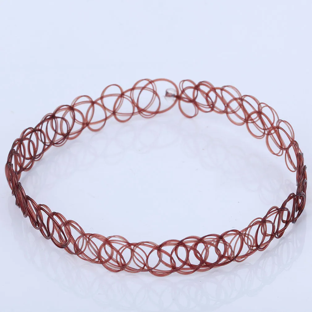 Stretch "Tattoo" Choker Necklace - Multiple Colors