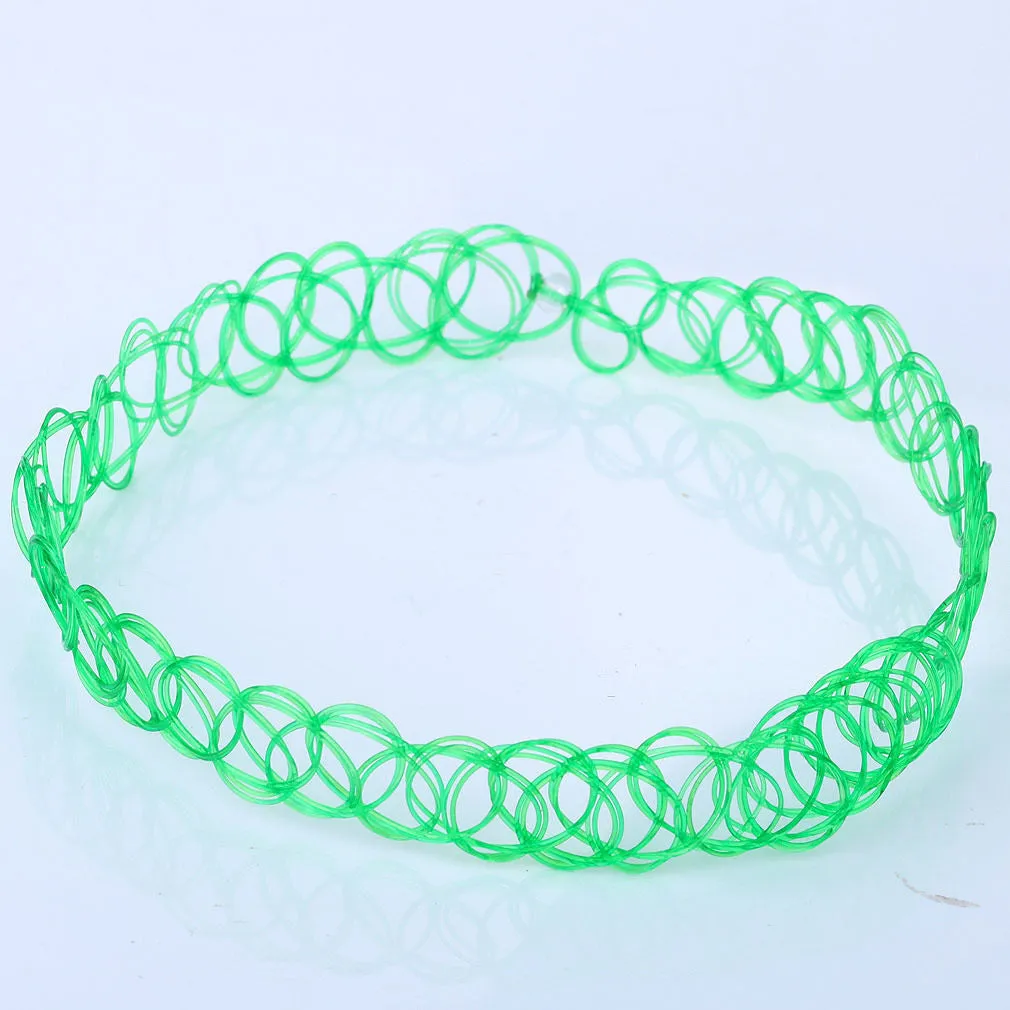Stretch "Tattoo" Choker Necklace - Multiple Colors