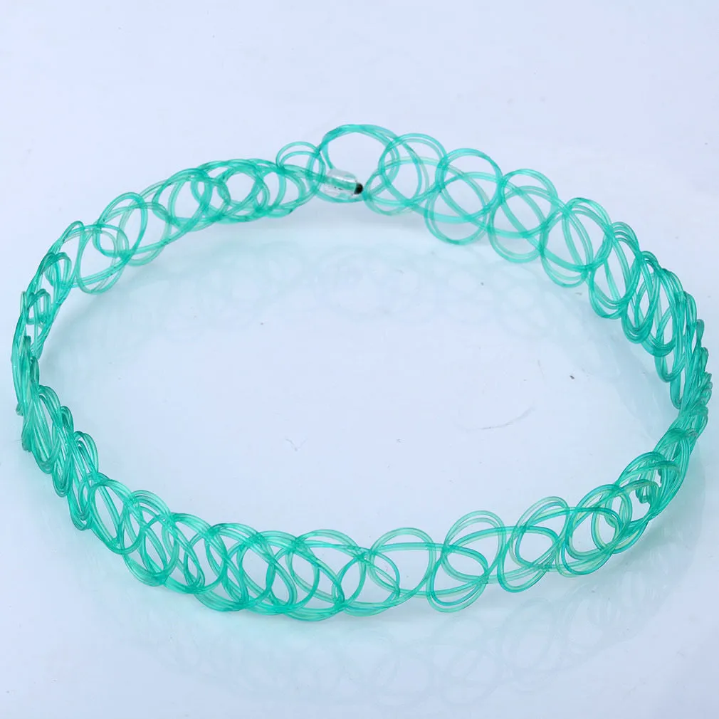Stretch "Tattoo" Choker Necklace - Multiple Colors