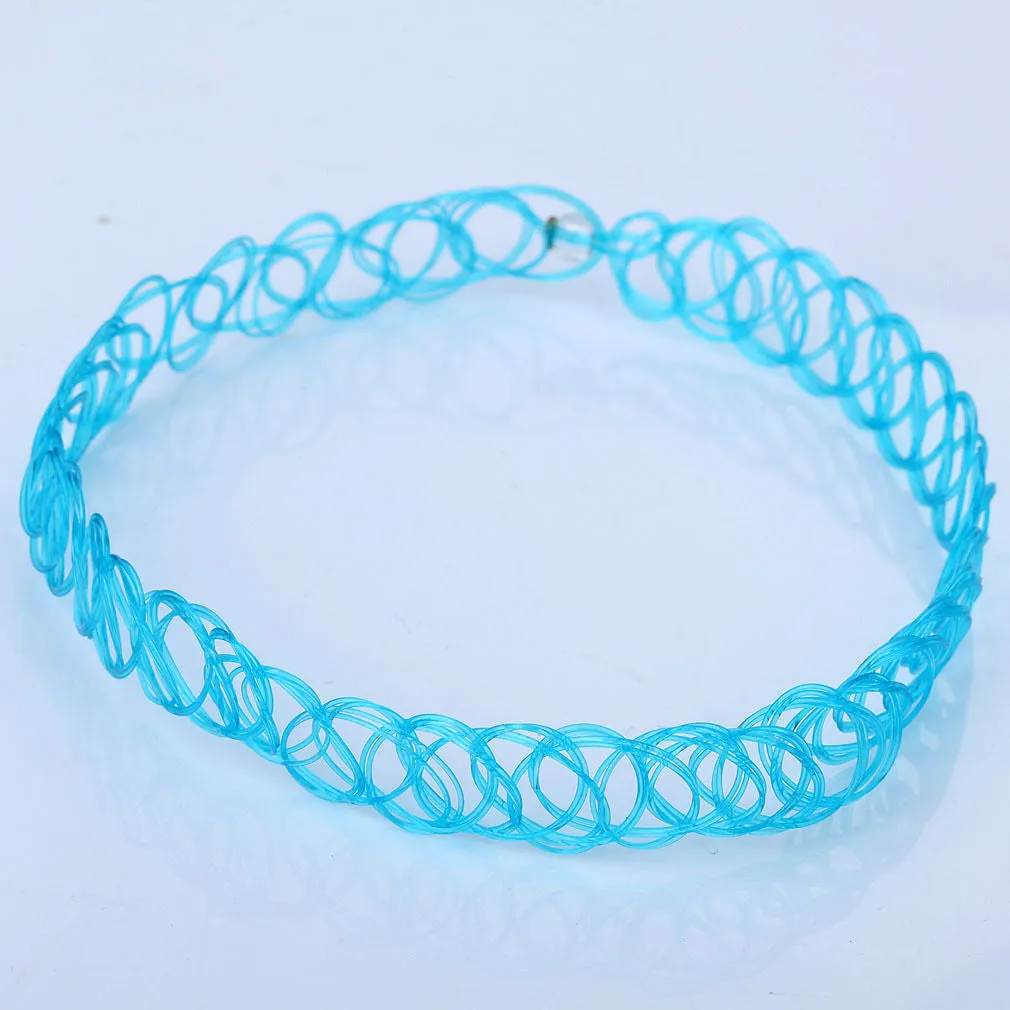 Stretch "Tattoo" Choker Necklace - Multiple Colors