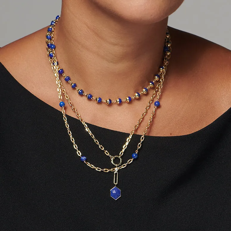 Suad Tramonto Chain (Lapis)