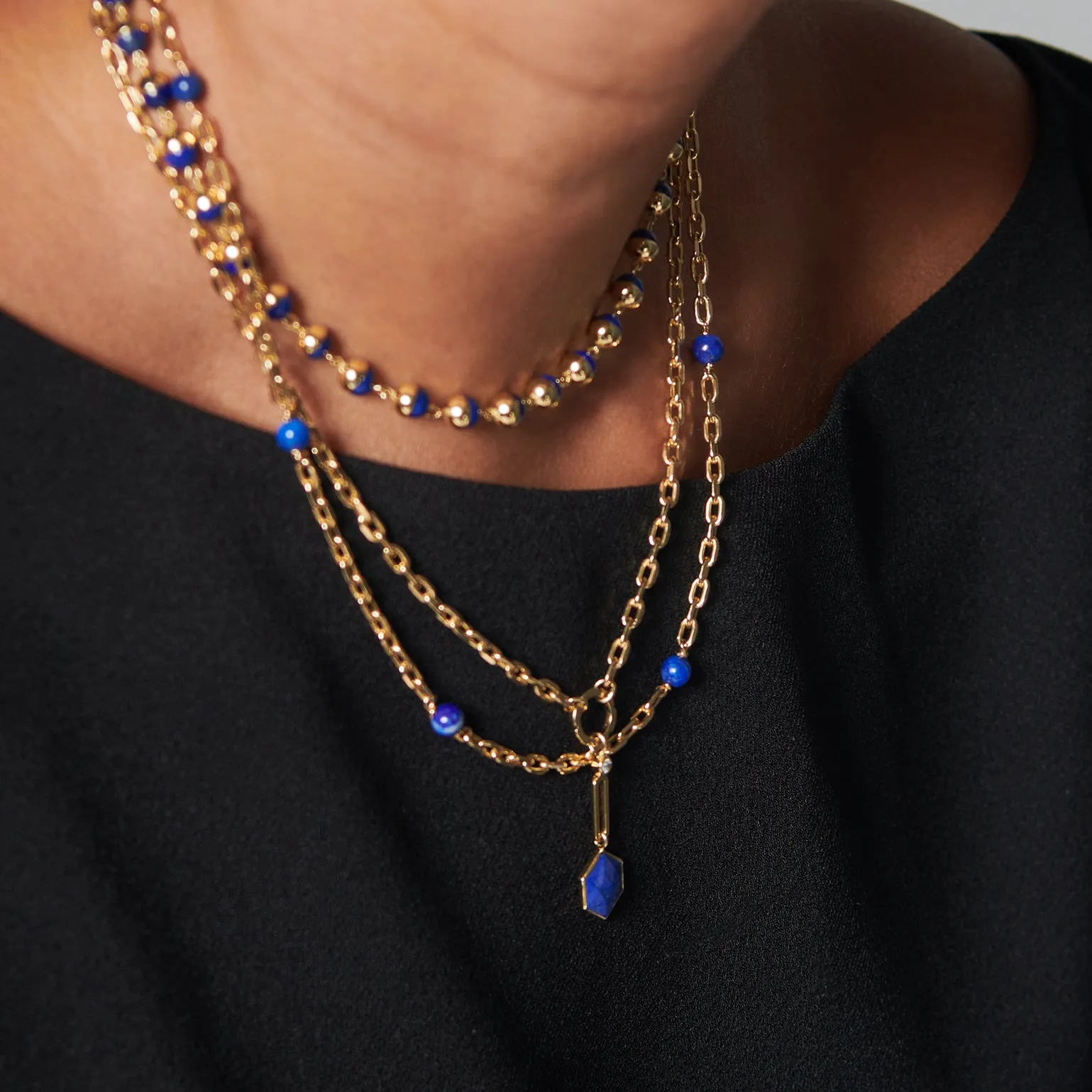 Suad Tramonto Chain (Lapis)