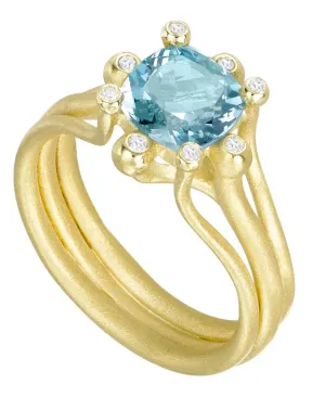 Suzy Landa Aquamarine Ring