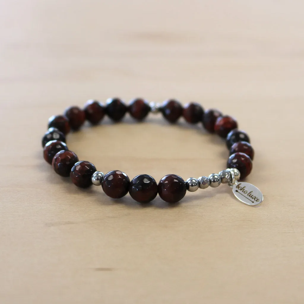 The Elle - Tigers Eye Semi-Precious Bracelet