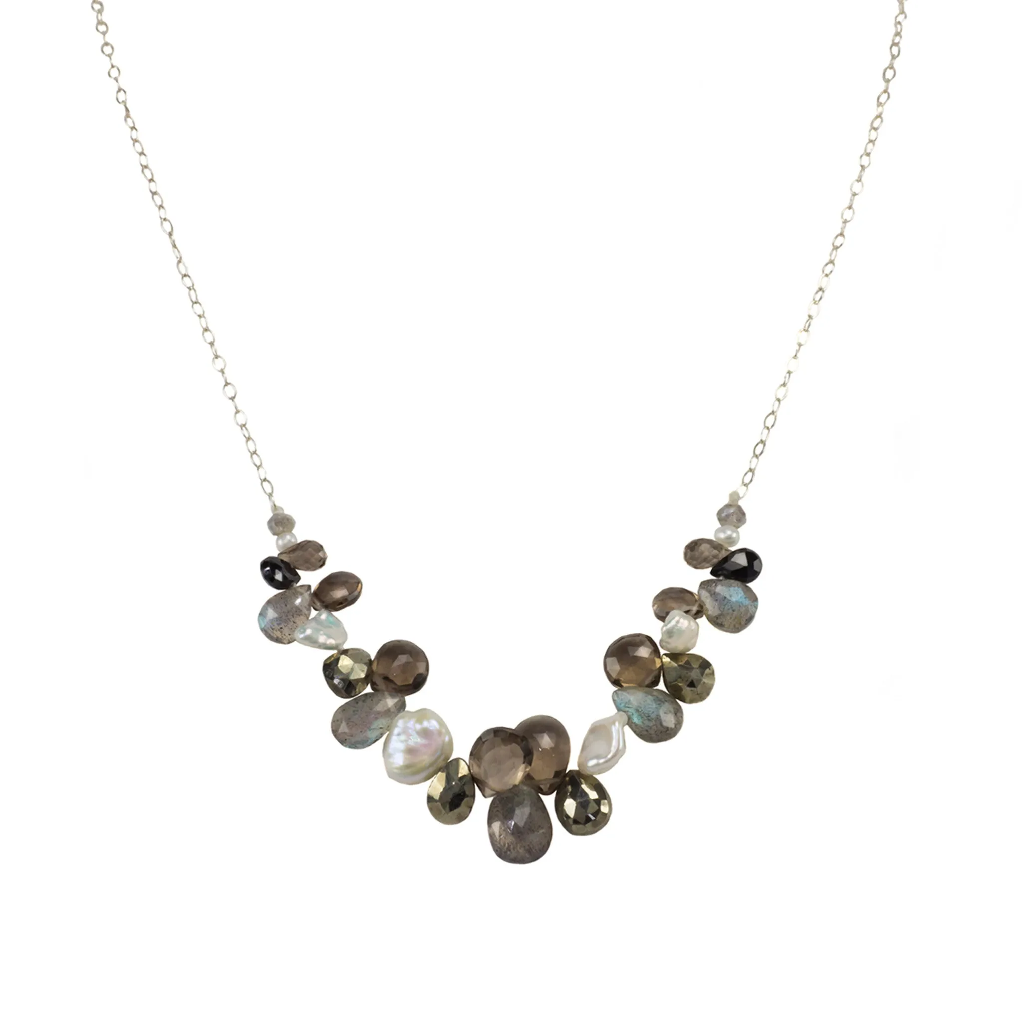 The Everyday Mixed Stone Front Necklace