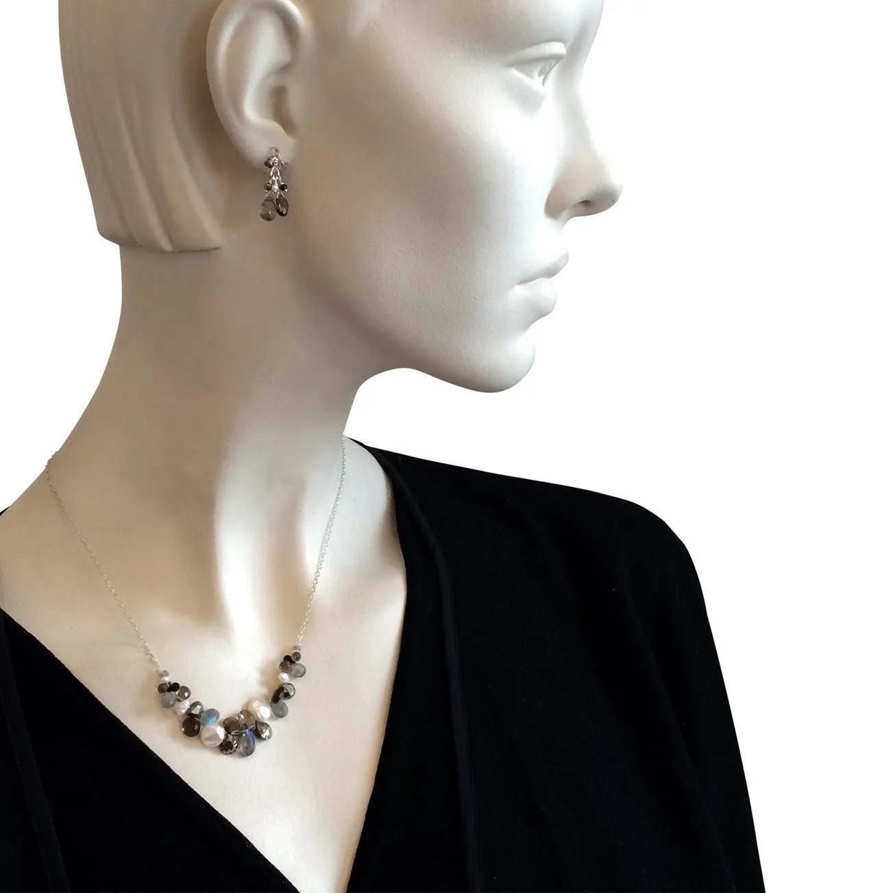The Everyday Mixed Stone Front Necklace