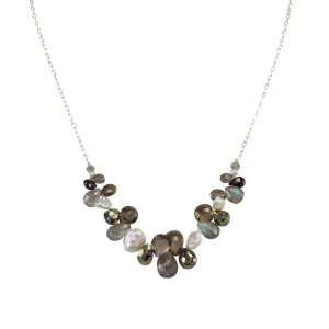 The Everyday Mixed Stone Front Necklace