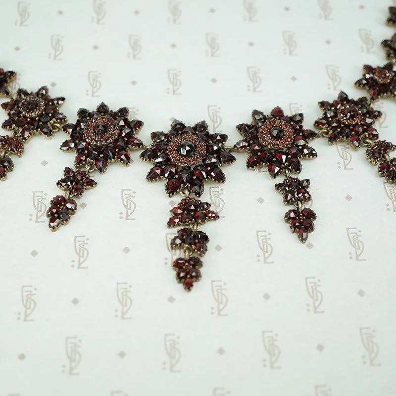 The Garland of Garnets Bohemian Necklace
