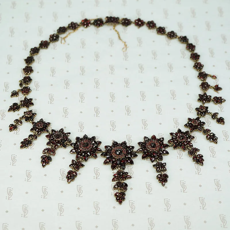 The Garland of Garnets Bohemian Necklace