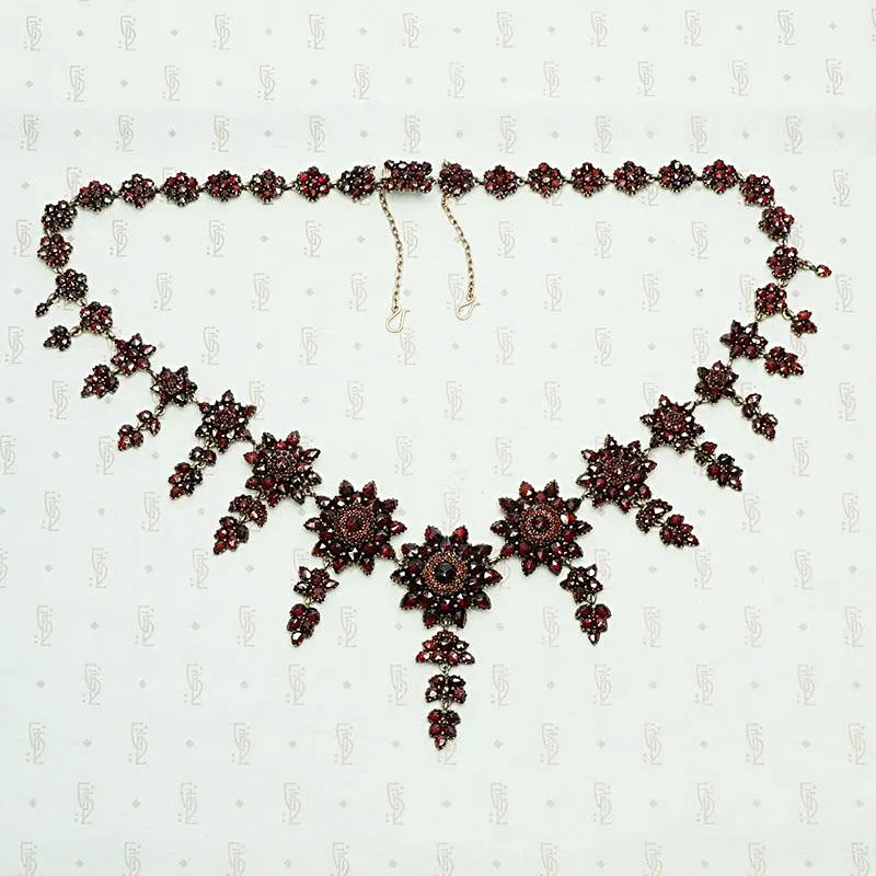 The Garland of Garnets Bohemian Necklace