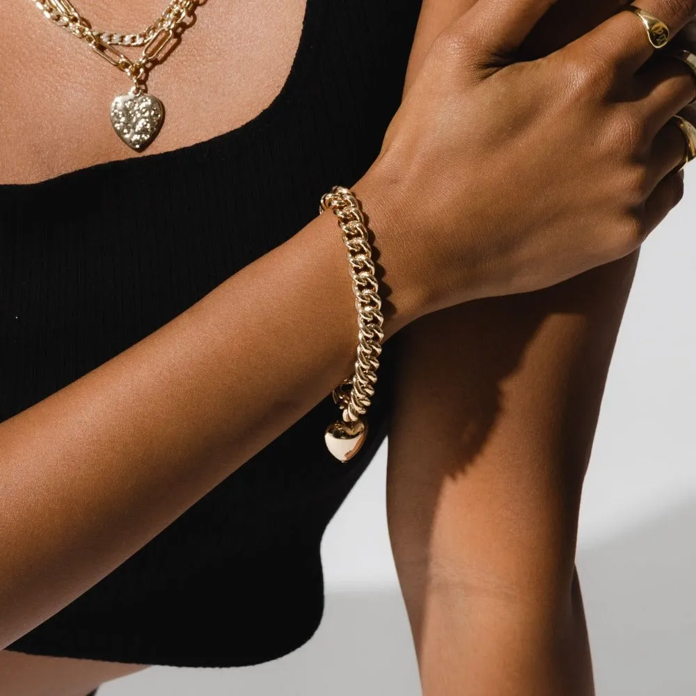 THE GOLD AMOUR CUBAN LINK BRACELET