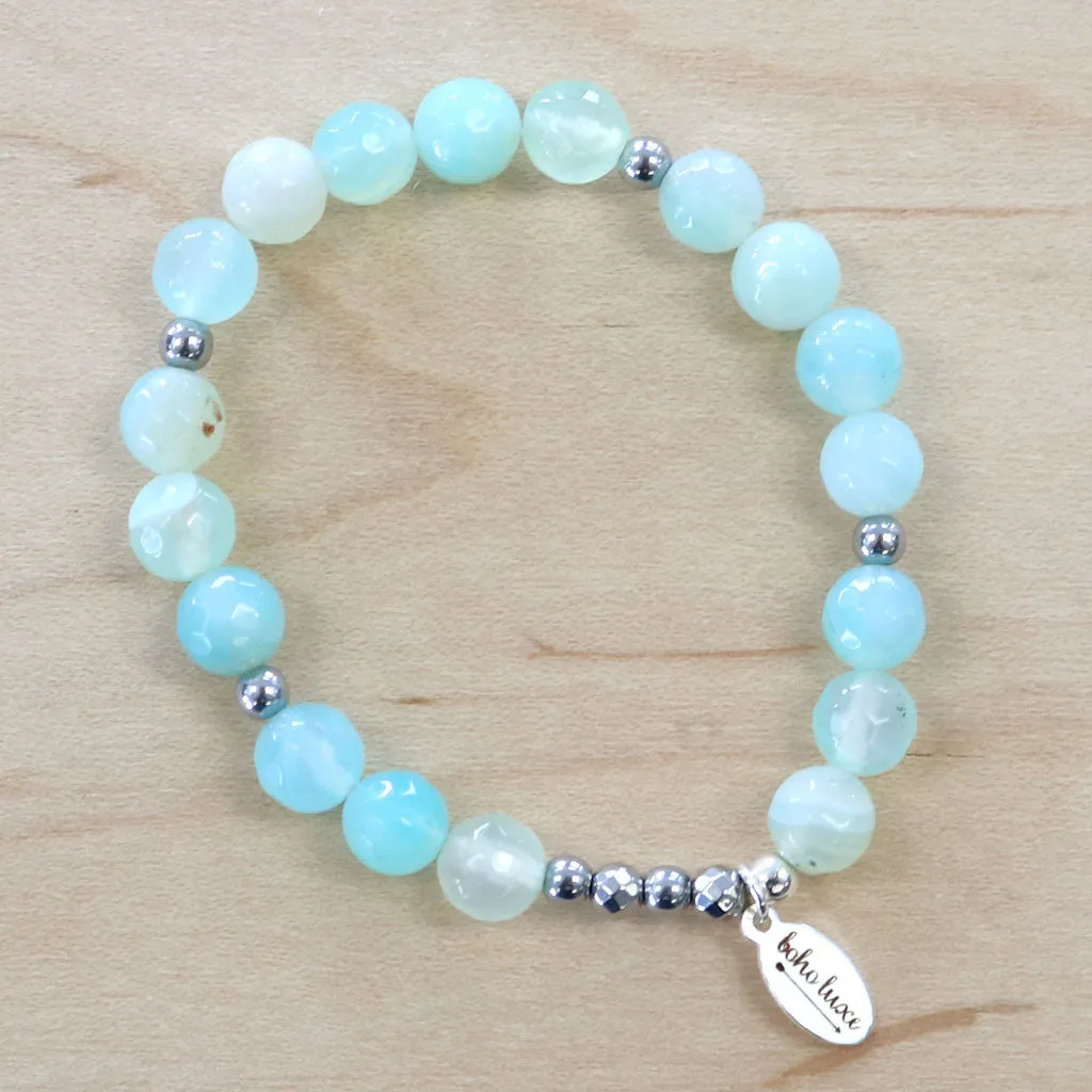The Katie - Aqua Agate Bracelet