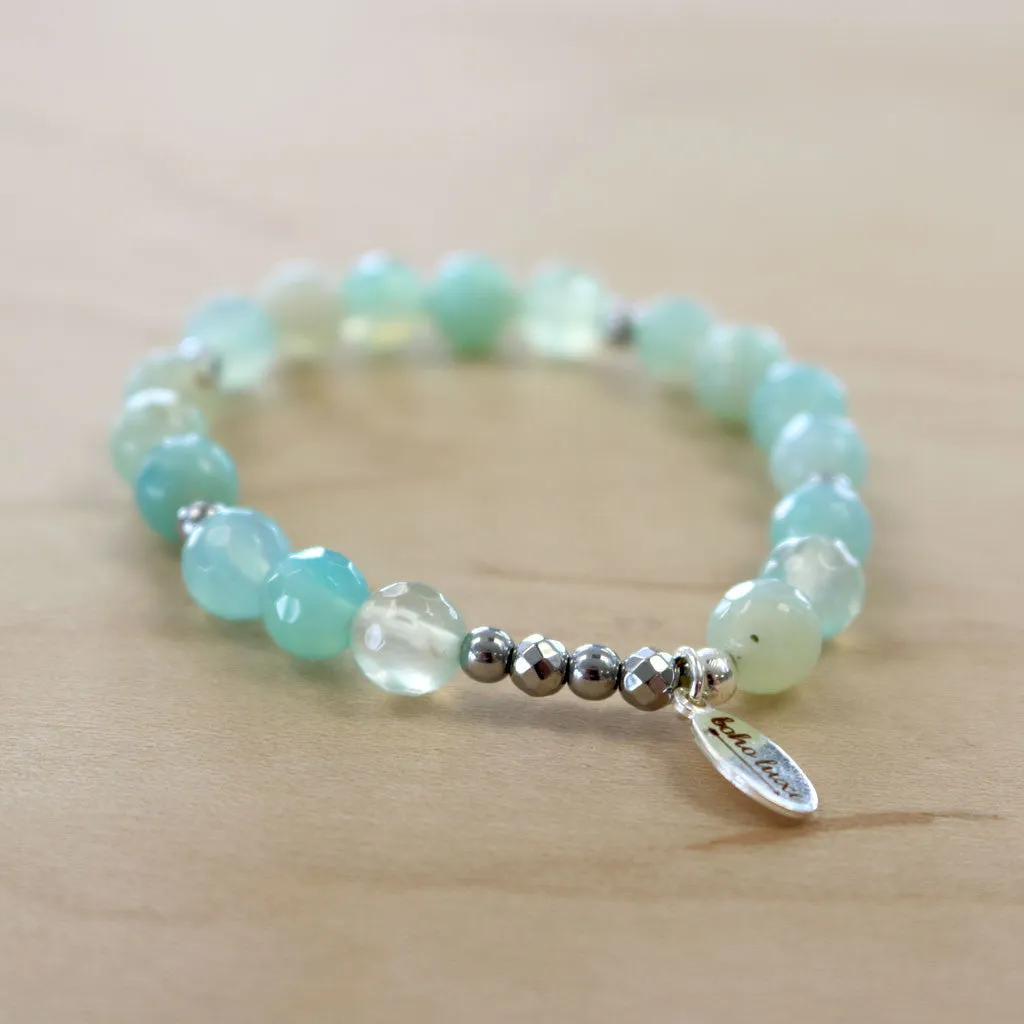 The Katie - Aqua Agate Bracelet