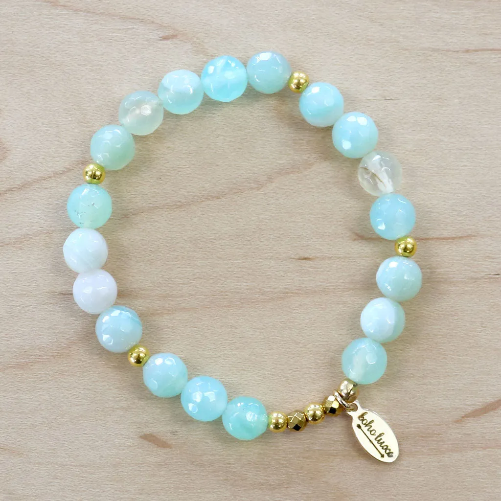 The Katie - Aqua Agate Bracelet