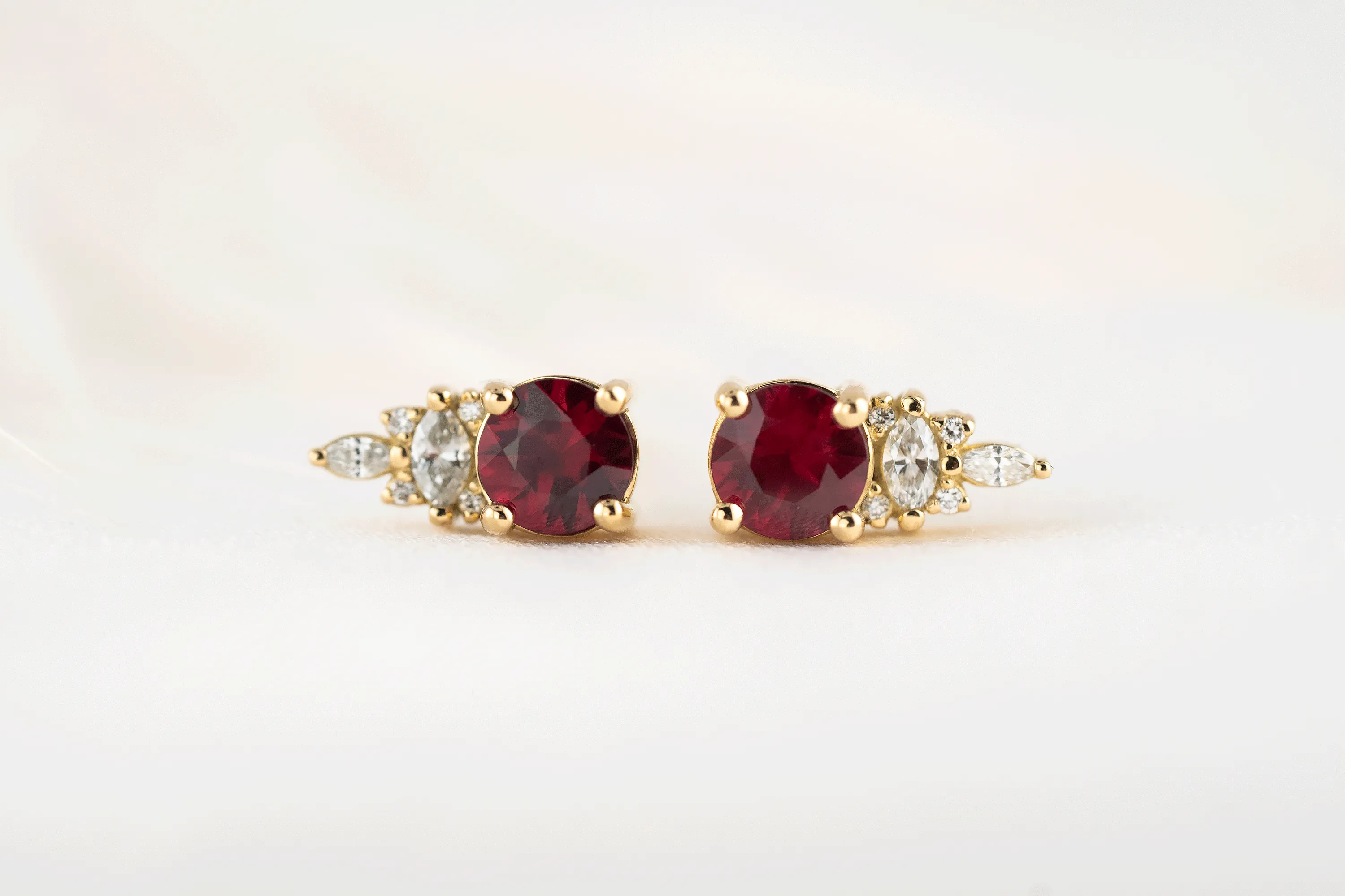 The Maeve Stud Earrings | Ruby