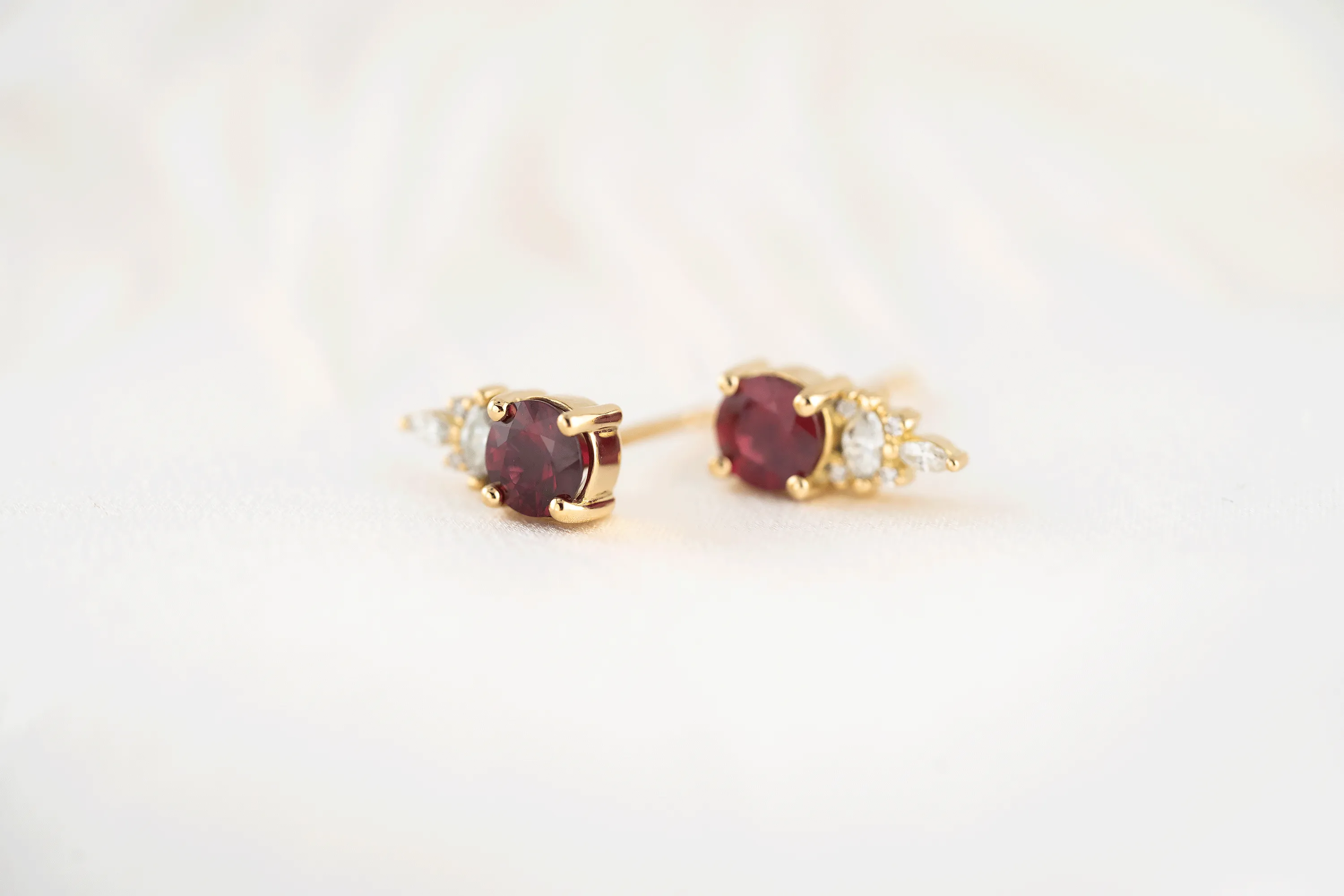 The Maeve Stud Earrings | Ruby