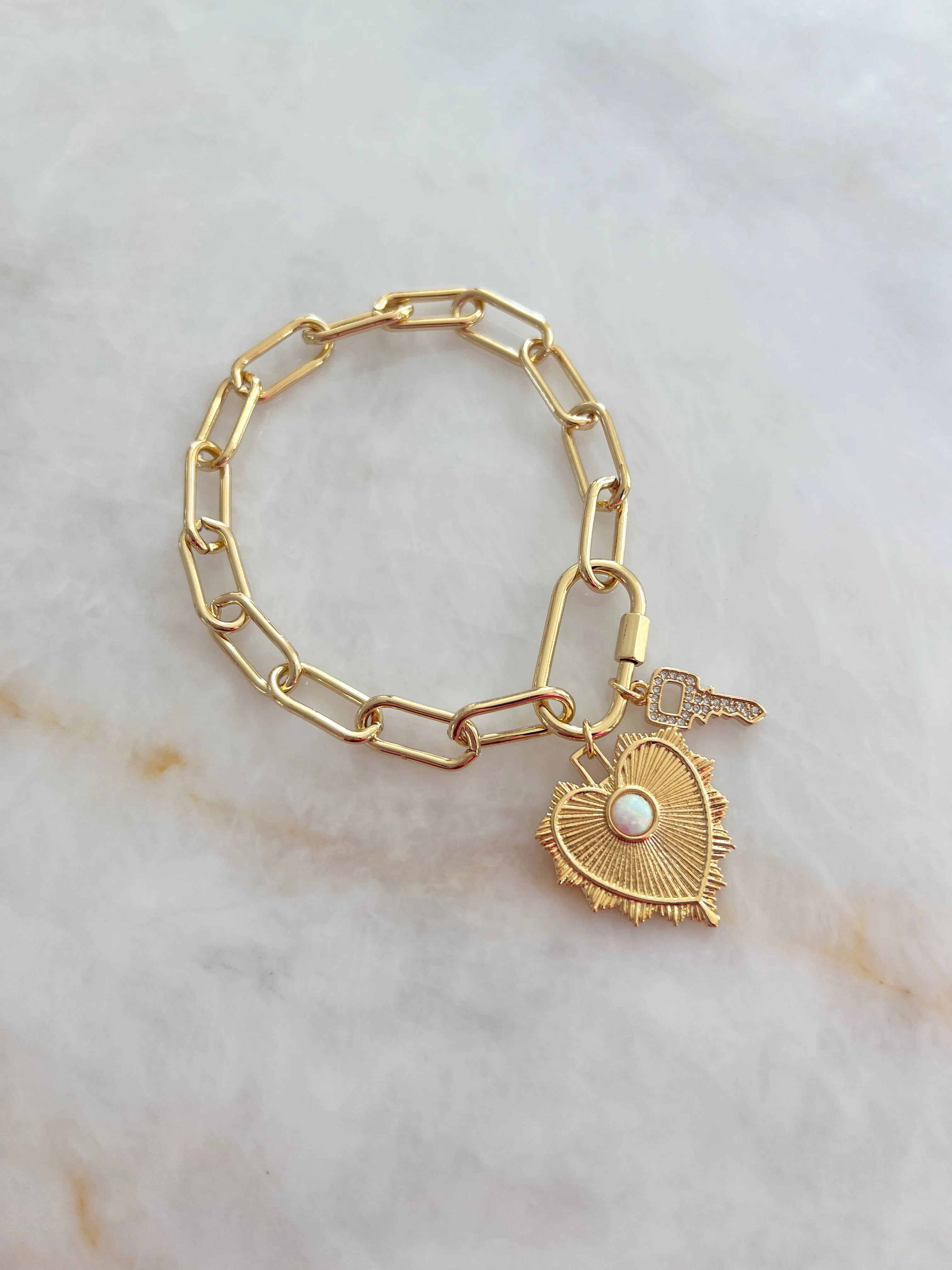 Thick Chain Bracelets for Charm Bar