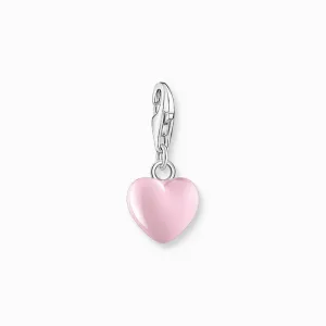Thomas Sabo Charm Pendant - Pink Heart Silver