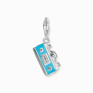 Thomas Sabo Charm Pendant - Turquoise Retro Camera - Silver
