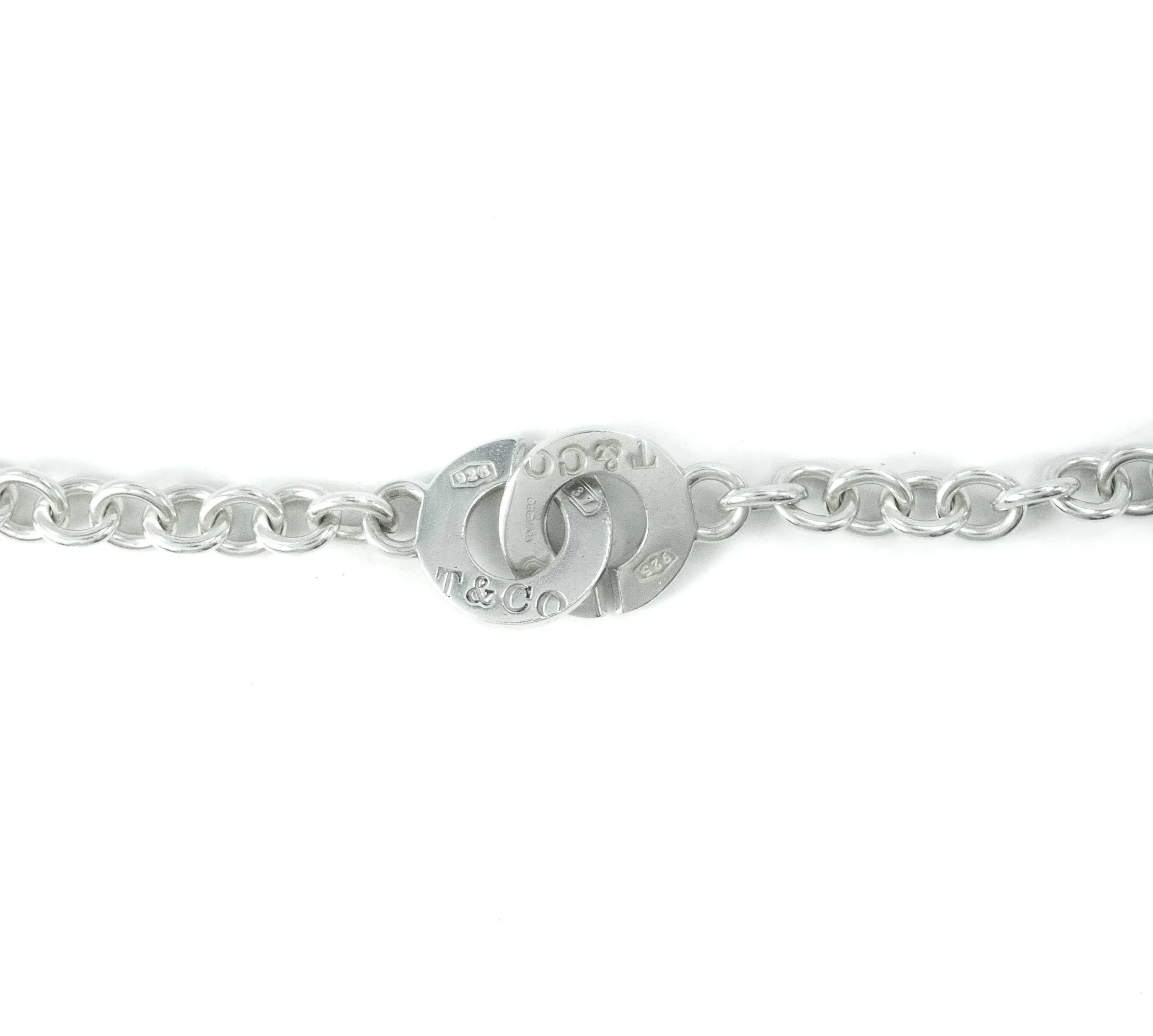 Tiffany & Co 1837 Interlocking Circles Sterling Silver Choker Necklace