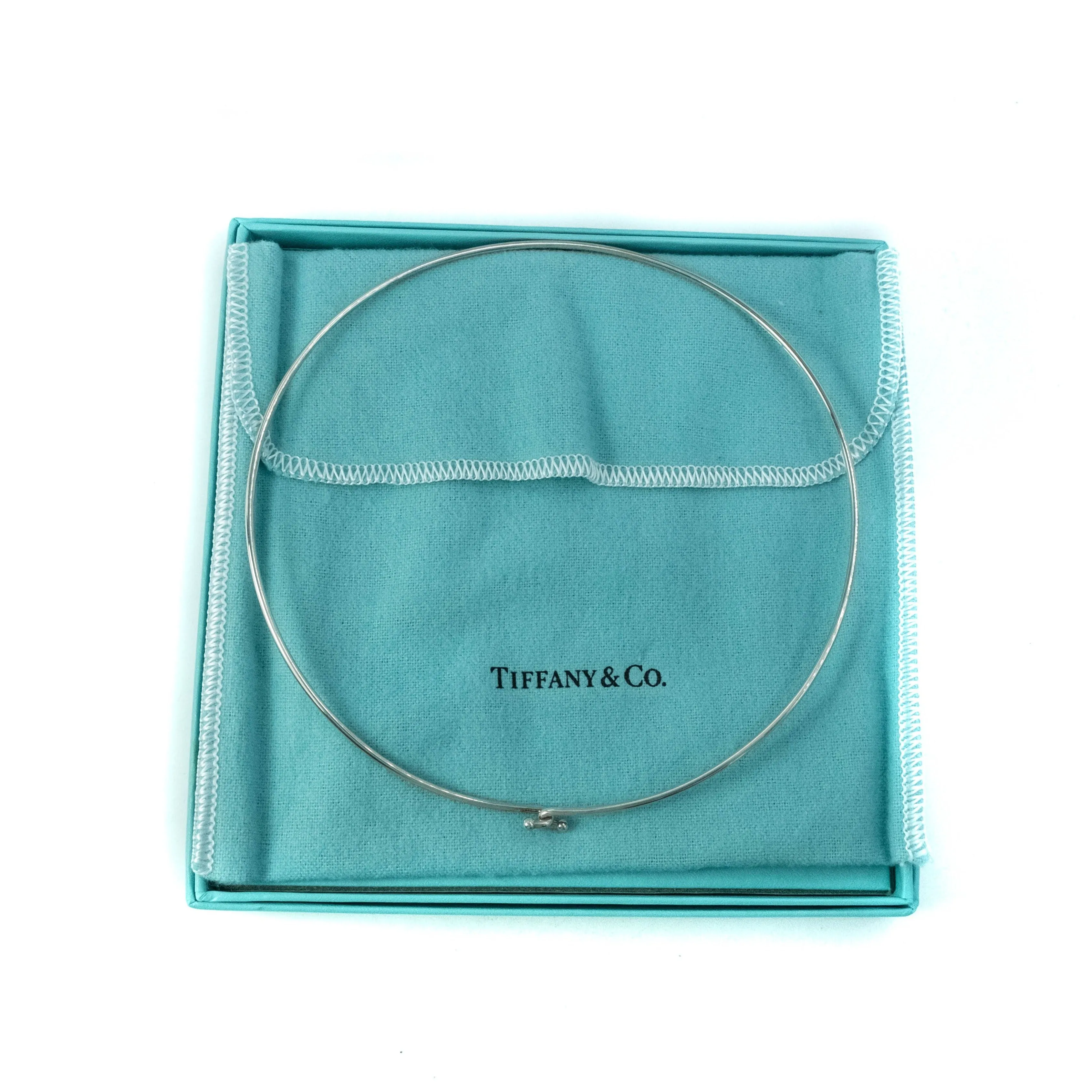 Tiffany & Co Sterling Silver Wire Choker Necklace