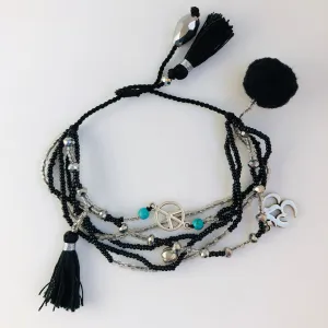 TM. 6 Bead & Charm Bracelet