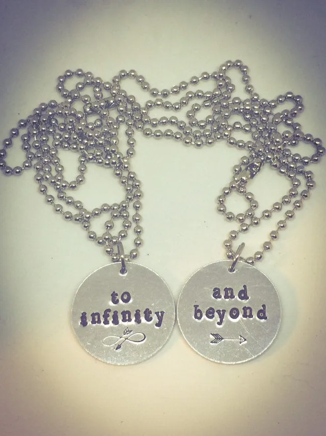 To Infinity And Beyond Necklace / Couple Gift / Key Chain, Choker or Necklace