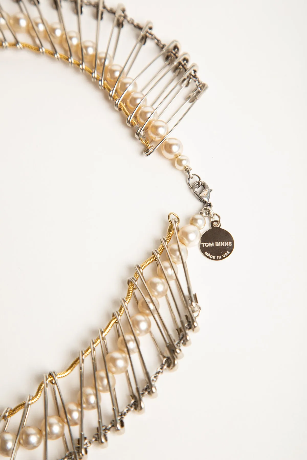 TOM BINNS | PEARL PIN PUNK NECKLACE