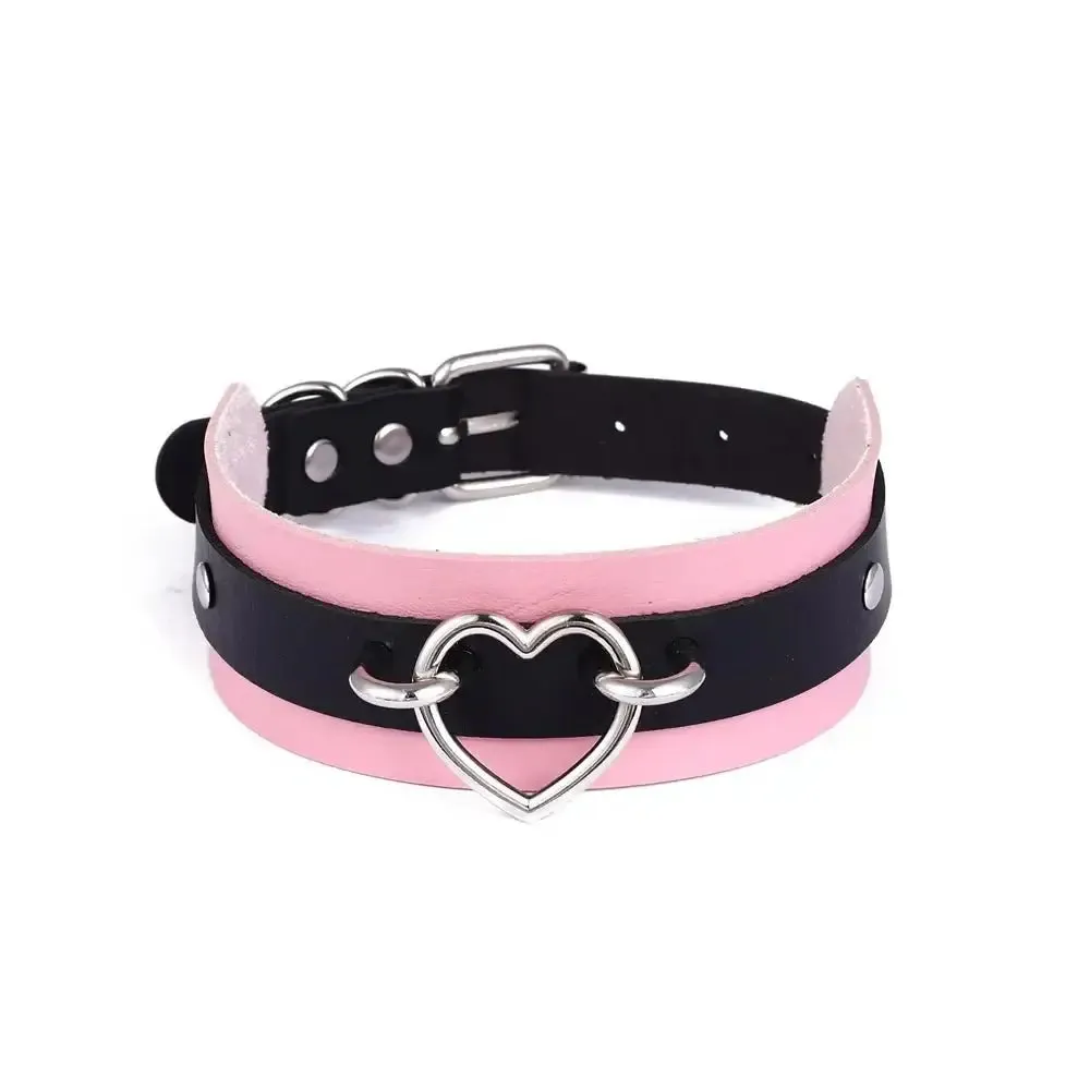 Unisex Y2K Punk Moon Choker Necklace for Party Style
