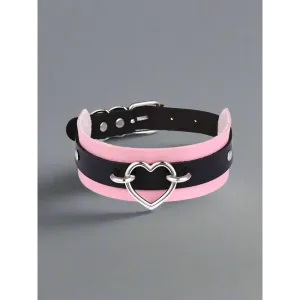 Unisex Y2K Punk Moon Choker Necklace for Party Style