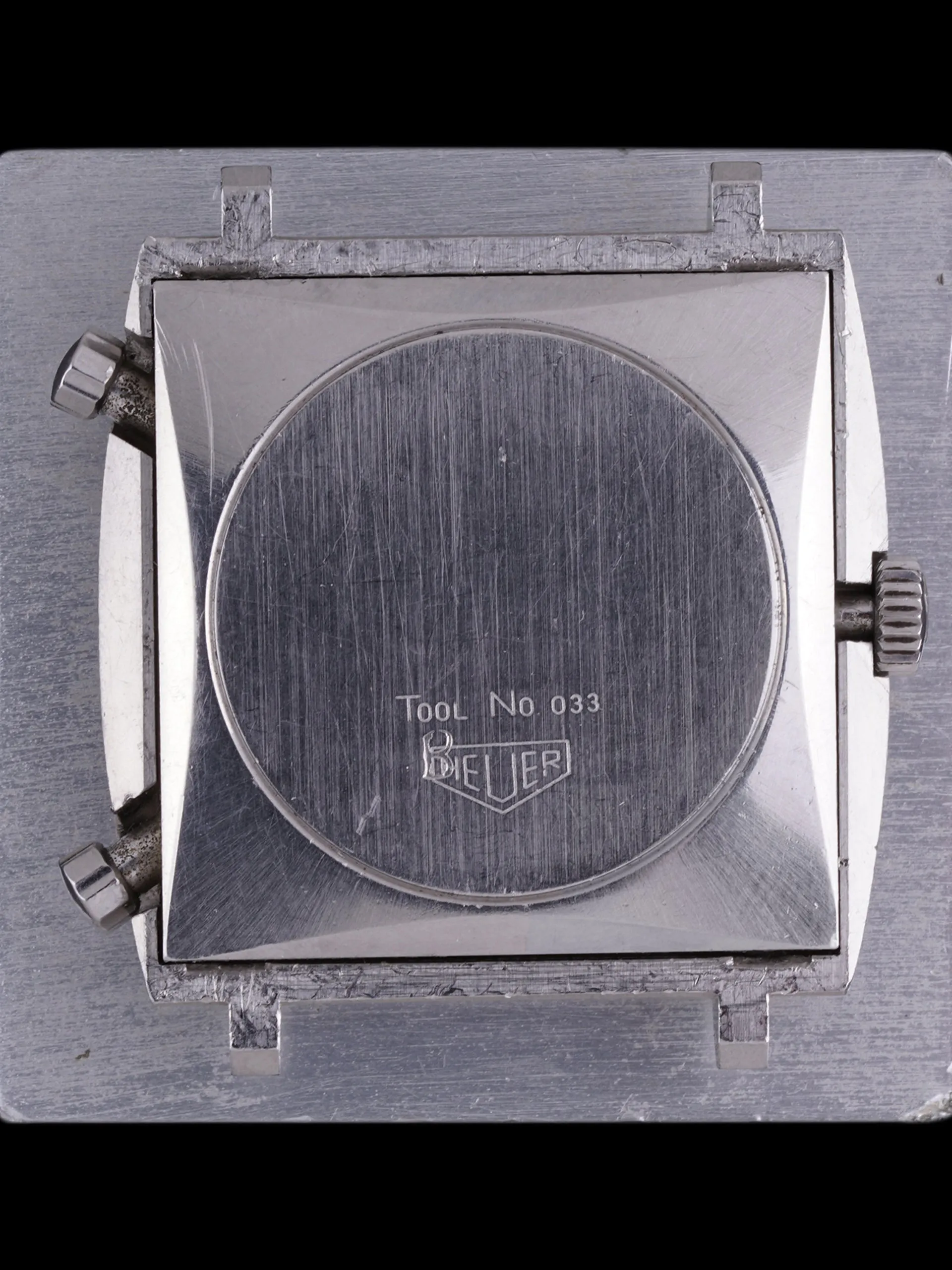 *Unpolished* Tropical 1970s Heuer Monaco (Ref. 1133B) "Steve McQueen"
