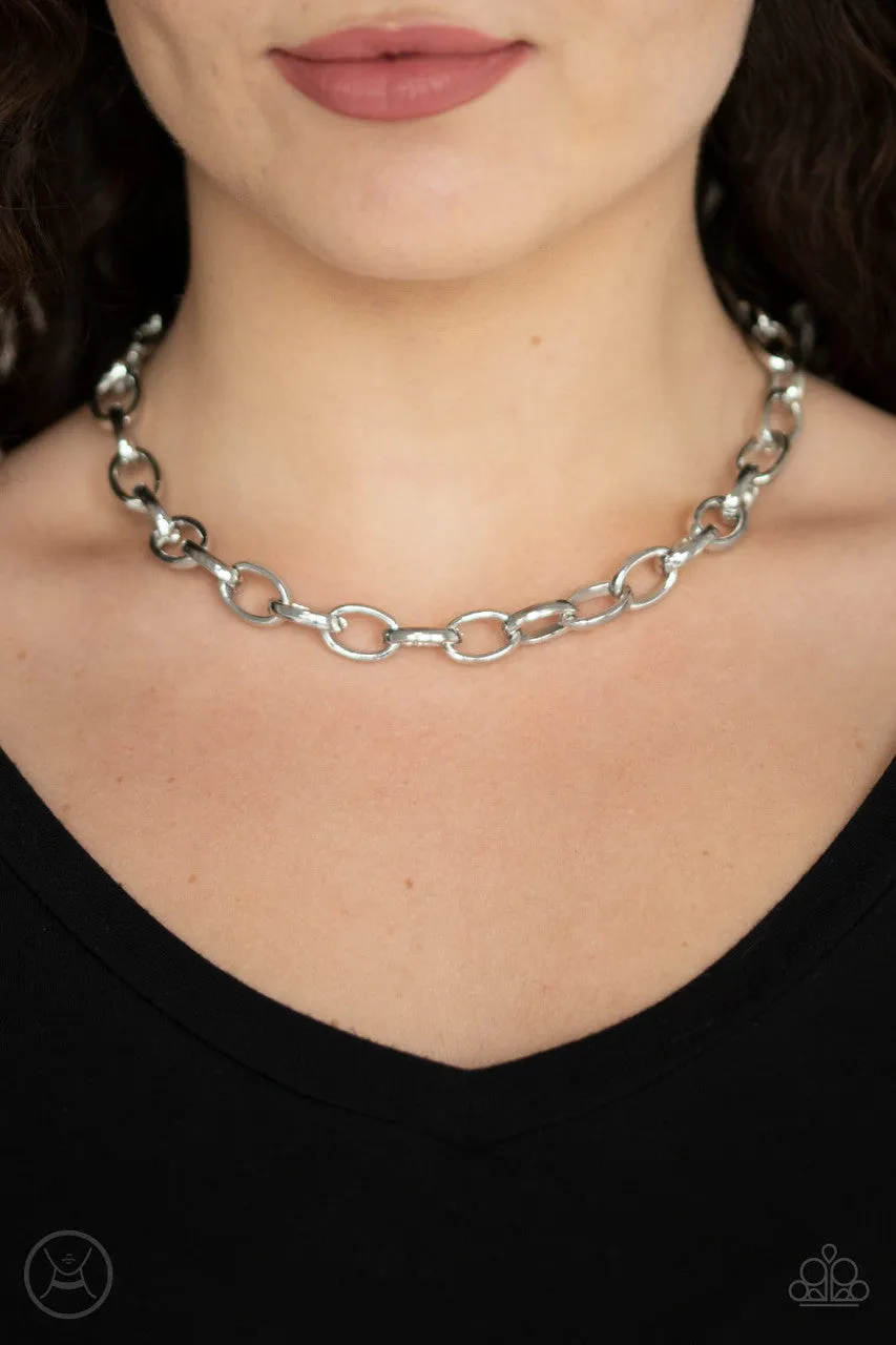 Urban Uplink Silver Paparazzi Choker Necklace
