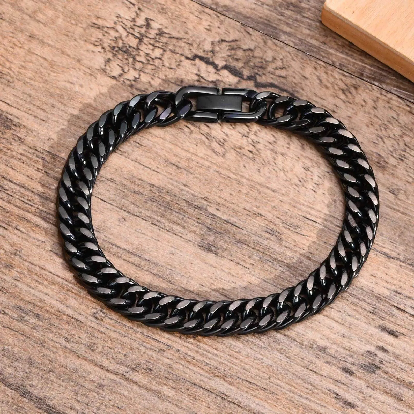 VacationGrabs Cuban Link Bracelets for Men - Stylish Set